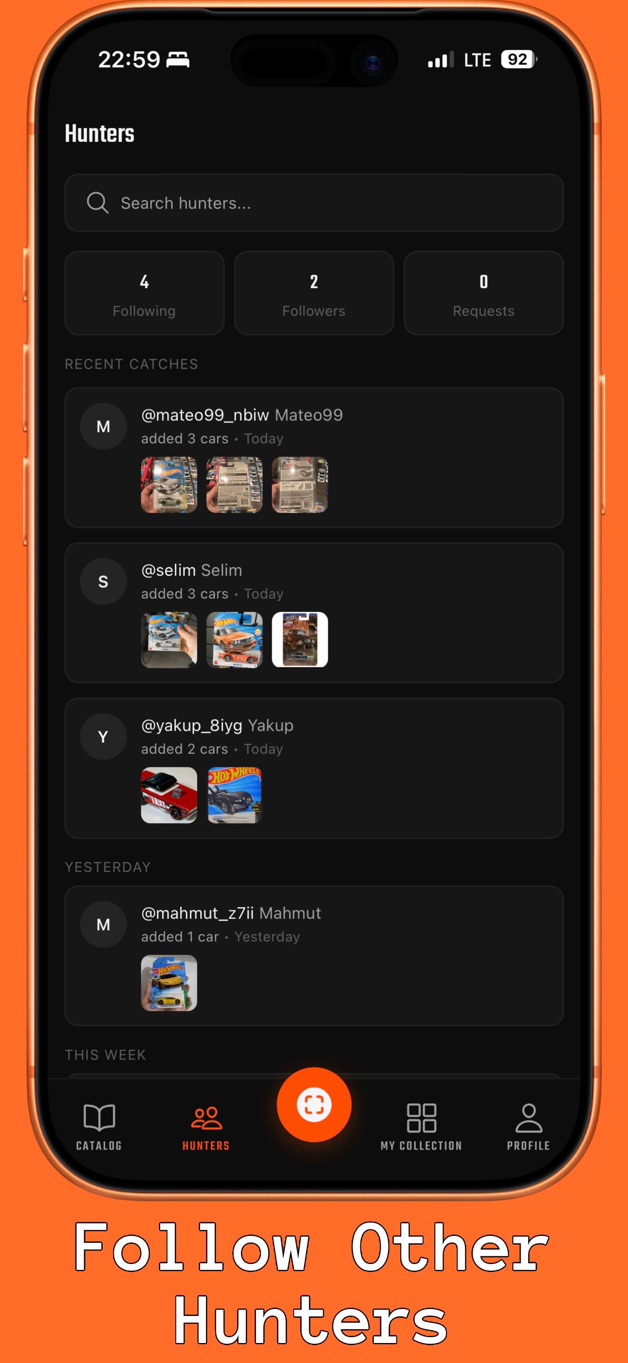 Follow other collectors